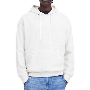Madewell Men's Pullover French Knit Drawstring Hoodie Kangaroo Pouch Heather XL